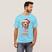 Merry Dogmas Niedlich Baby Pet Lover Santa Dog T-Shirt (Vorne ganz)