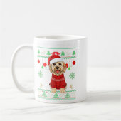 Merry Doodlemas Goldendoodle Wearing Ugly Christma Kaffeetasse (Links)