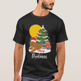Merry Doodmas Funny Christmas Labradoodle Doodle L T-Shirt