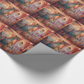 Merry Dragon gibt nie auf Geschenkpapier (Ecke)