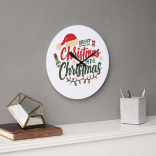 Merry Drepey Christmas Design Uhr - Einziges Haus