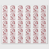 Merry Drunk I'm Christmas Cocktail Snarky Drinking Geschenkpapier (Flach)