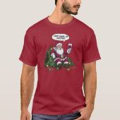 Merry Drunk Santa Christmas T-Shirt (Vorderseite)