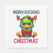 MERRY DUCKING CHRISTMAS SERVIETTE (Vorderseite)