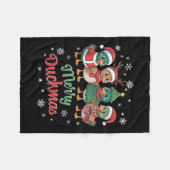 Merry Duckmas – Funny Christmas Ducks Holiday Desi Fleecedecke (Vorderseite (Horizontal))