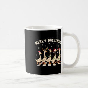Merry Duckmas Funny Duck Weihnachten Weihnachtsman Kaffeetasse