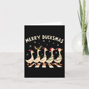 Merry Duckmas Funny Duck Weihnachten Weihnachtsman Karte