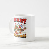 Merry Duckmas Niedliche Weihnachtsferse Lover Xmas Kaffeetasse (Vorderseite Links)