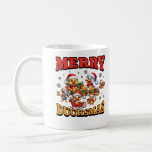 Merry Duckmas Niedliche Weihnachtsferse Lover Xmas Kaffeetasse