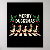 Merry Duckmas Weihnachtsmannmütze Xmas Duck Lover Poster (Vorne)