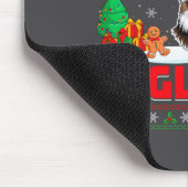 Merry Eaglemas - Eagle Wearing Santa Hat Ugly Chri Mousepad (Ecke)