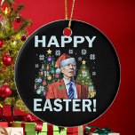Merry Easter Funny Joe Biden Weihnachten Keramik Ornament<br><div class="desc">Frohe Ostern Funny Joe Biden Verwirrte Weihnachten Weihnachten Weihnachten Sweater Anti-Biden Mem ist ein perfektes Geschenk für Republikaner,  Anti-Demokraten,  Anti-Liberale,  dass politische Satire und Spaß Liebe. Joe Biden Merry Patricks Ostern Weihnachten 4. Juli.</div>