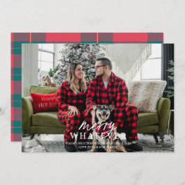 Merry Egal welche Alberne Pet Foto Ferienkarte Einladung