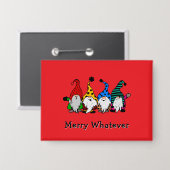 Merry Egal, welche Elfen Button (Vorderseite/Rückseite)