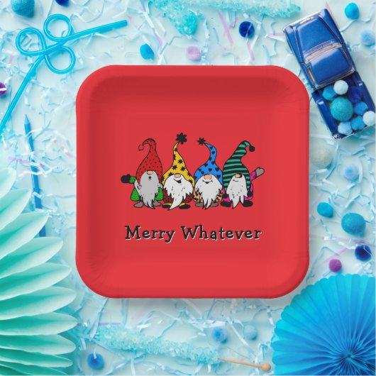 Merry Egal welche Elves Papierplatte Pappteller (Party)