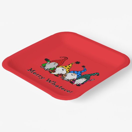 Merry Egal welche Elves Papierplatte Pappteller (Gewinkelt)