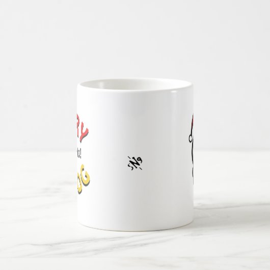 Merry Eggnog (Holidays joke) Kaffeetasse (Mittel)