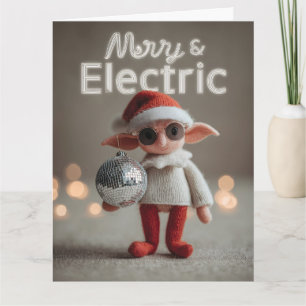 MERRY & ELECTRIC: Whimsicaler Weihnachtselfen-Pupp Karte