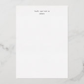 Merry Elegant Calligraphy Frame Foto Holiday Folieneinladung (Rückseite)