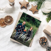 Merry Elegant Calligraphy Vertical Foto Holiday