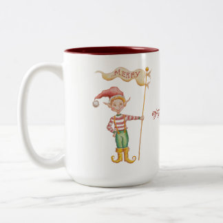 Merry Elf Cup of Cheer mug Zweifarbige Tasse