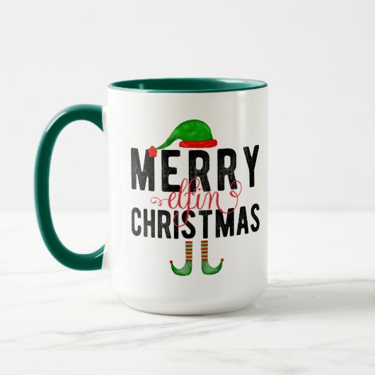 Merry Elfin Christmas Tasse (Links)
