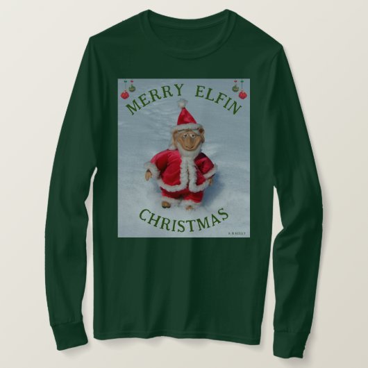 MERRY ELFIN CHRISTMAS - Wearable Art T-Shirt (Design vorne)