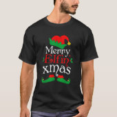 Merry Elfin Weihnachts-Elfen Geschenke Funny Elf X T-Shirt (Vorderseite)