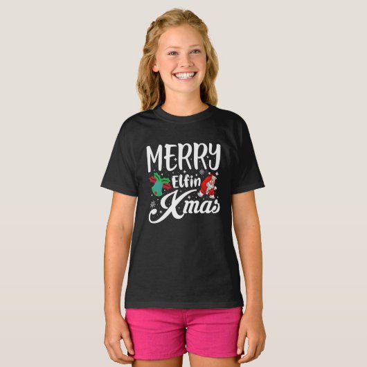 Merry elfin Xmas T-Shirt (Vorne ganz)
