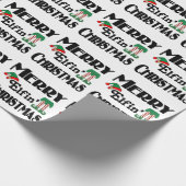 Merry Elfin's Weihnachten Geschenkpapier (Ecke)