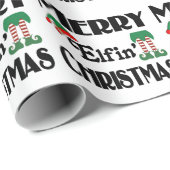 Merry Elfin's Weihnachten Geschenkpapier (Rolleneckpunkt)