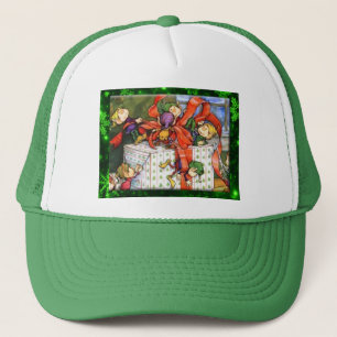 Merry Elves Wrapping Present Hat Truckerkappe