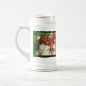 Merry Elves Wrapping Present Stein Bierglas (Links)