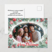 Merry-Erinnerungen-Rahmen Feiertagspostkarte (Vorne/Hinten)