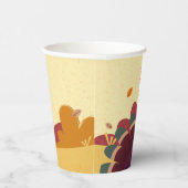 Merry Erntedank Türkei Herbst Papier Cup Pappbecher (Rechts)