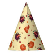 Merry Erntedank Türkei Herbst Party Hat Partyhütchen (Rückseite)