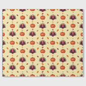 Merry Erntedank Türkei Herbstwrapping Paper Geschenkpapier (Flach)