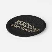 Merry Everything & a Happy Always Holiday Party Pappteller (Schrägansicht)