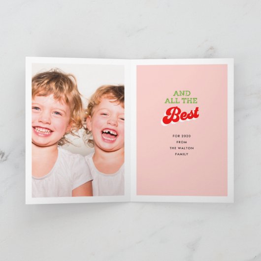 MERRY EVERYTHING AND HAPPY ALWAYS HOLIDAY CARD KARTE (Innenseite)