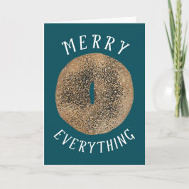 Merry Everything Bagel & Happy New Schmear Karte