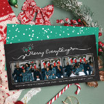 Merry Everything Chalkboard Mistletouren Weihnacht Feiertagskarte<br><div class="desc">Mit Fett*fa*tin entworfen. Einfach mit eigenen Texten,  Fotos oder Bildern anpassen. Für individuelle Anfragen wenden Sie sich bitte direkt an fat*fa*tin. Es gelten benutzerdefinierte Gebühren. www.zazzle.com/fat_fa_tin www.zazzle.com/color_therapy www.zazzle.com/fatfatin_blue_knot www.zazzle.com/fatfatin_red_knot www.zazzle.com/fatfatin_mini_me www.zazzle.com/fatfatin_box www.zazzle.com/fatfatin_design www.zazzle.com/fatfatin_ink</div>