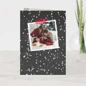 Merry Everything Chalkboard Mistletouren Weihnacht Feiertagskarte (Rückseite)