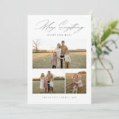 Merry Everything Family Rustic 3 Foto Weihnachten (Stehend Vorderseite)