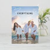 Merry Everything Foto Weihnachtskarte Karte (Stehend Vorderseite)