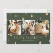 Merry Everything Foto Weihnachtskarten Feiertagskarte (Vorderseite)