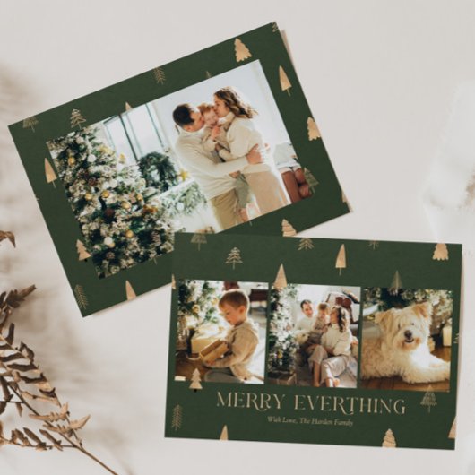 Merry Everything Foto Weihnachtskarten Feiertagskarte