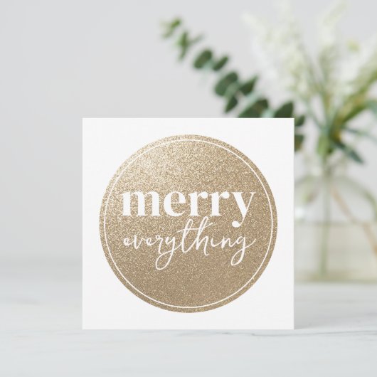 Merry Everything Golden Texture (Stehend Vorderseite)