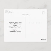 Merry Everything II Full Foto Urlaubspoliday Card Postkarte (Rückseite)