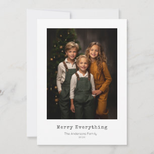 Merry Everything, minimale Weihnachten Foto