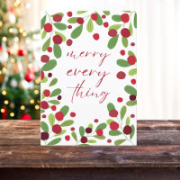 Merry Everything Mistletoe Holly Berries